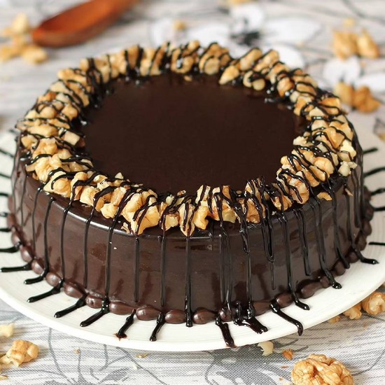 Walnut Truffle Cake